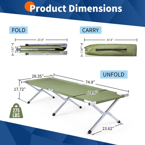 Portable folding camping cot - portable,